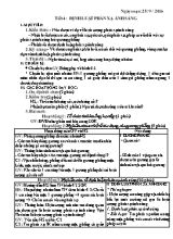 Giáo án Vật lí lớp 7 - Tiết 4 đến 25 - Năm học 2016-2017 - Nguyễn Thị Tuyến